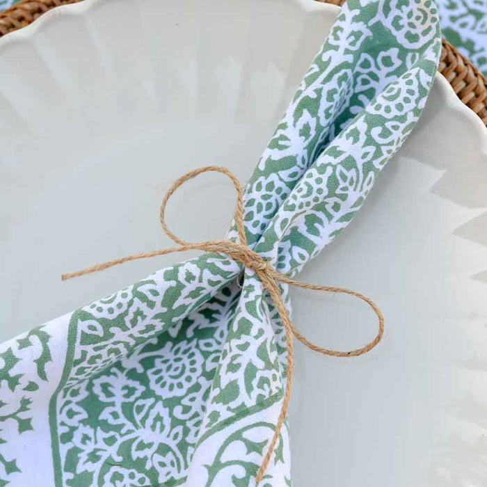 Tapestry Green Napkin (Set of 4)