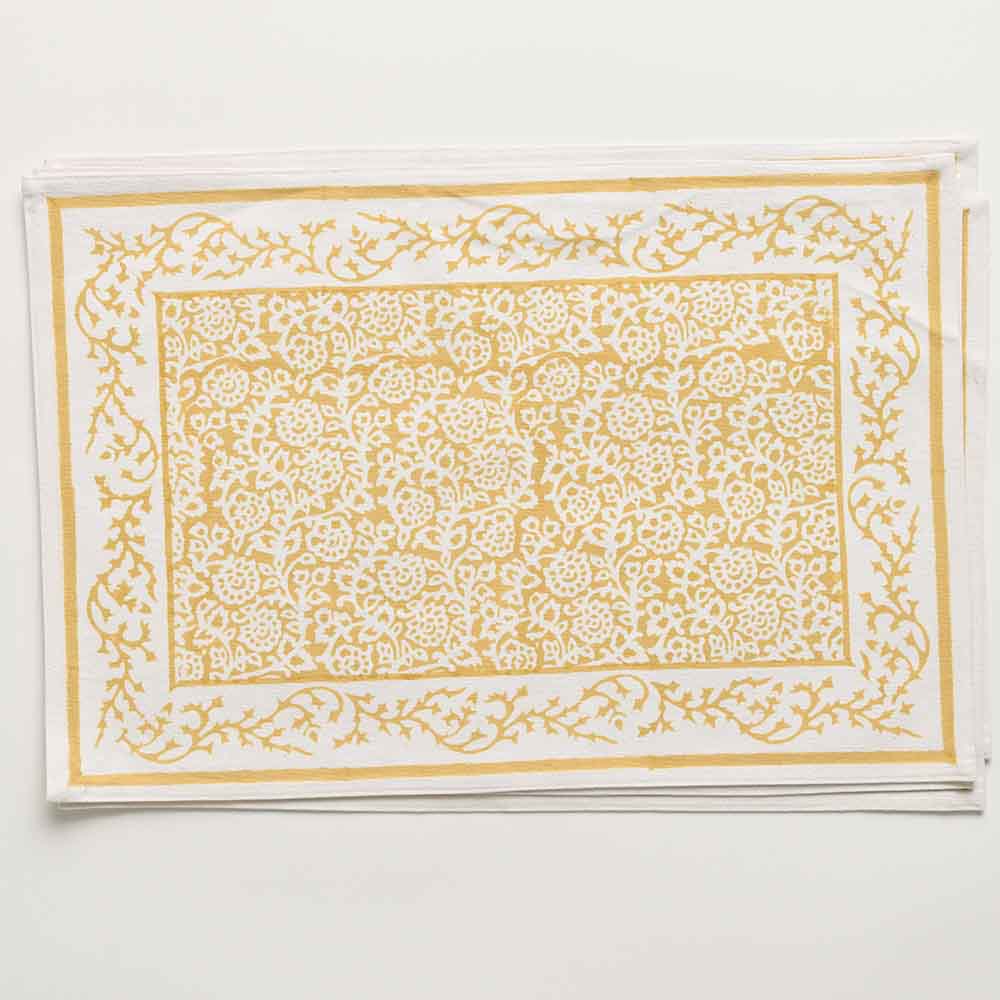 Tapestry Marigold Placemat - Set of 4