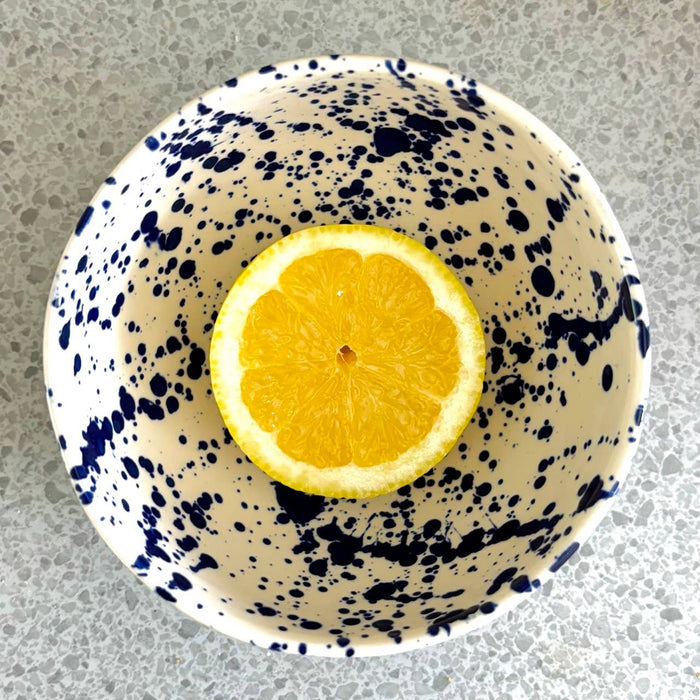 Blue Splatter Nibble bowl