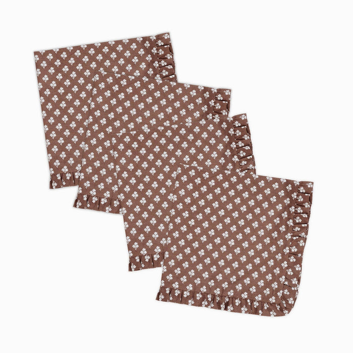 Constance Ruffled Dinner Napkin - Set of 4