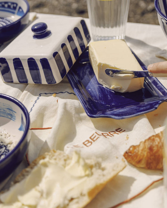 Blue & White Butter Dish
