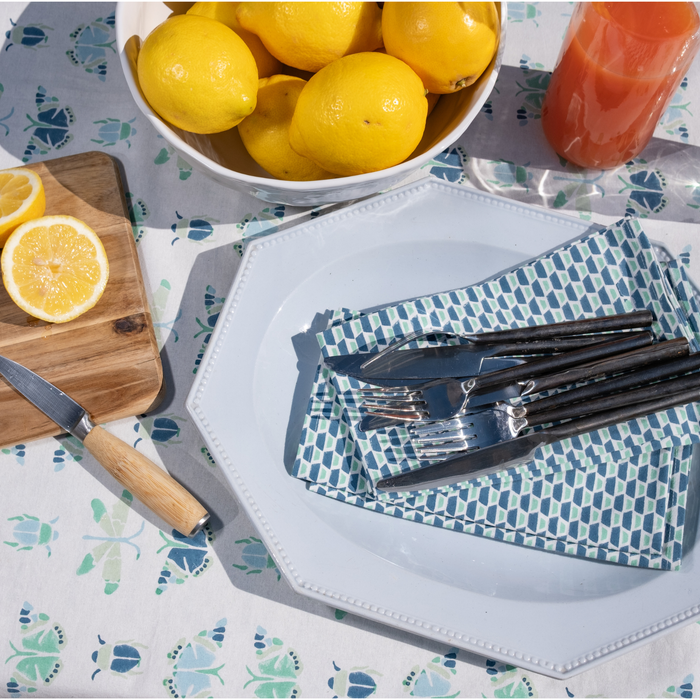 Oliver Blue Napkin - Set of 4
