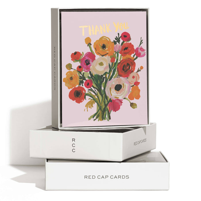 Ranunculus Bouquet greeting card: Single
