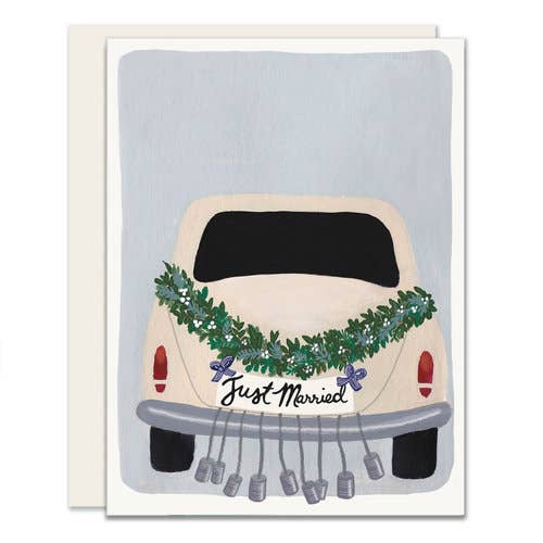 Getaway Car | Just Married Card | Congrats Wedding Card