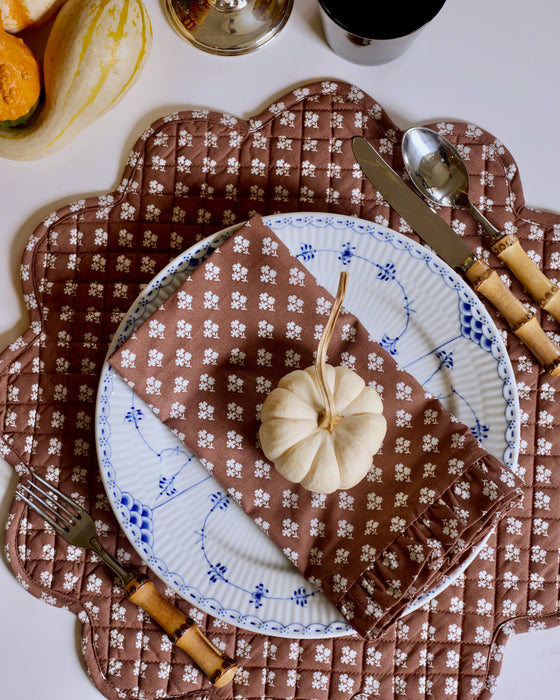 Constance Ruffled Dinner Napkin - Set of 4