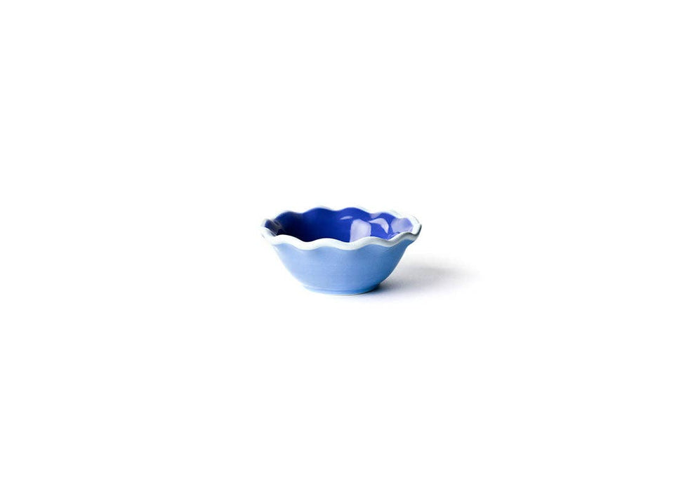 Blue Ruffle Dipping Bowl