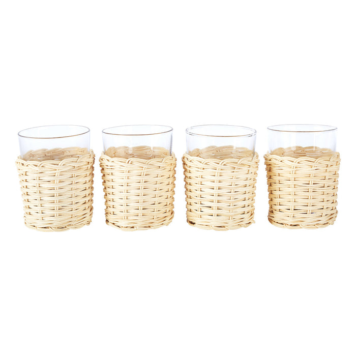 Rattan Wrapped Tumbler