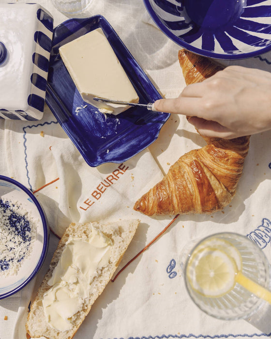 Blue & White Butter Dish