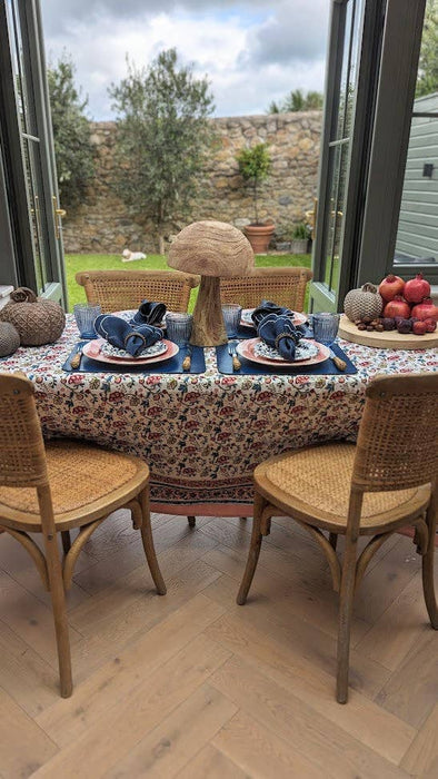 Navy Linen Napkins - Set of 4