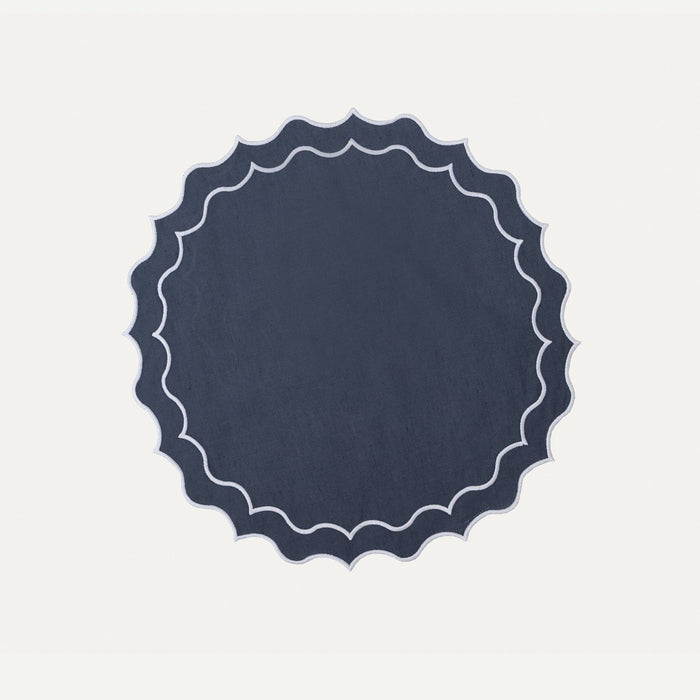 Navy Blue Waves Placemat - Set of 4