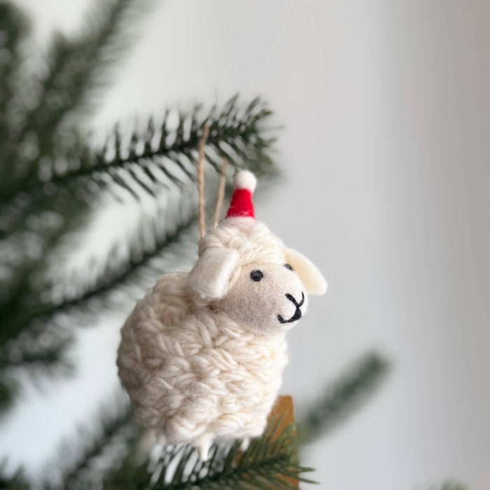 Felt Sheep Ornament