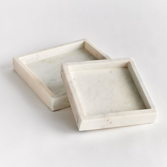 Amani Square Marble Trays Small