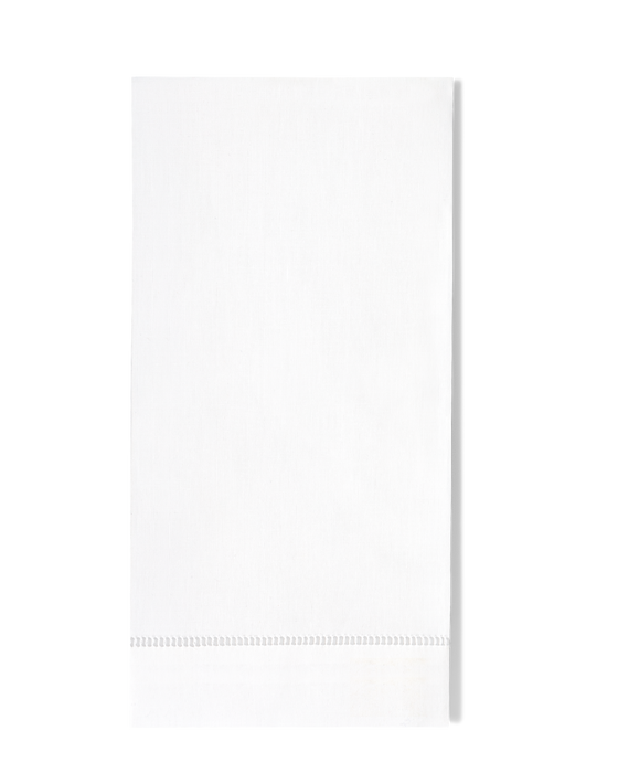 Pure Linen White Hand Towel