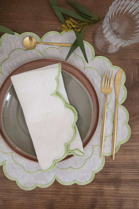 Iris Linen Placemats/Napkins - Set of 4