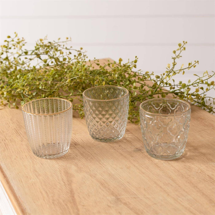 Gilded Glass Votive Holder