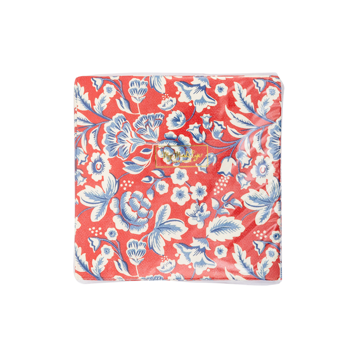 Hamptons Floral Paper Cocktail Napkin