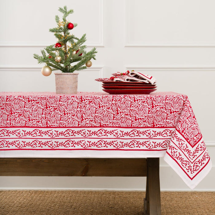 Tapestry Deep Red Tablecloth