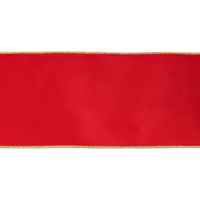 4" Reversible Classic Velvet Wired Ribbon