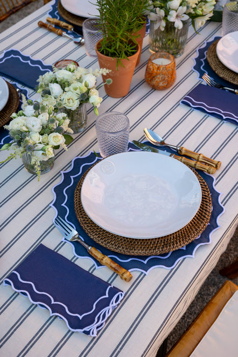 Navy Blue Waves Placemat - Set of 4