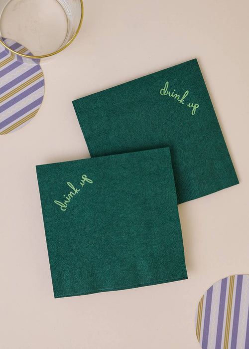 Drink Up Cocktail Napkins - Set of 20