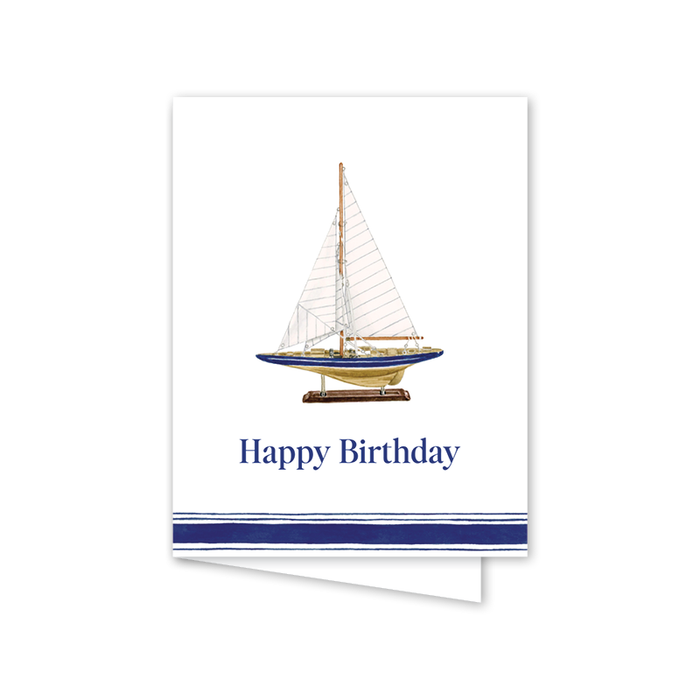 Captain's Corner Sailboat Birthday: Single Card