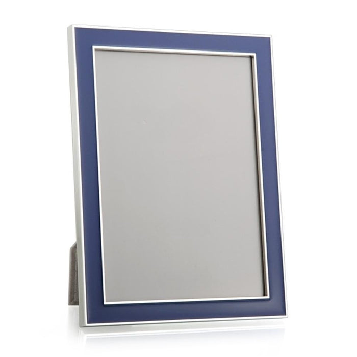 Silver Trim Enamel Navy Frames