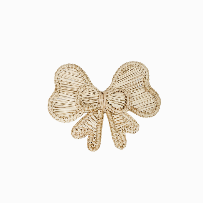 Bow Iraca Napkin Ring -  Set of 4