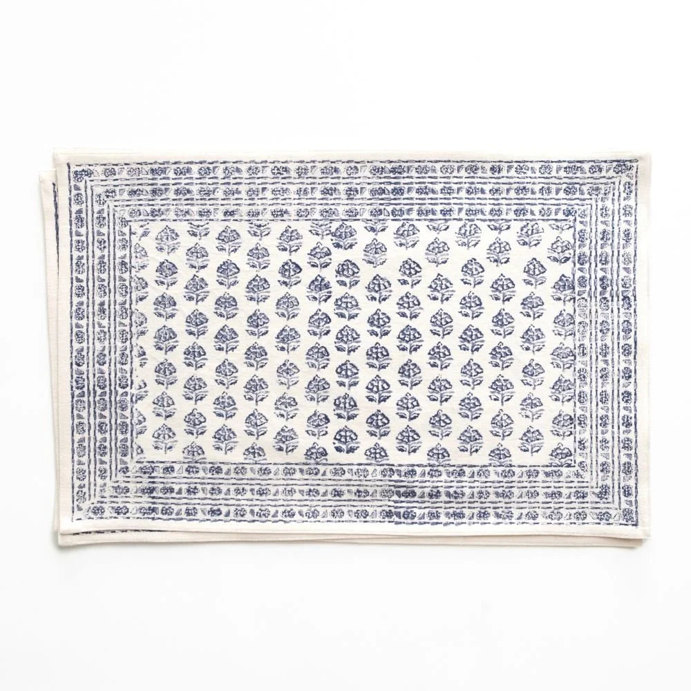 Elise Blue Placemats - Set of 4