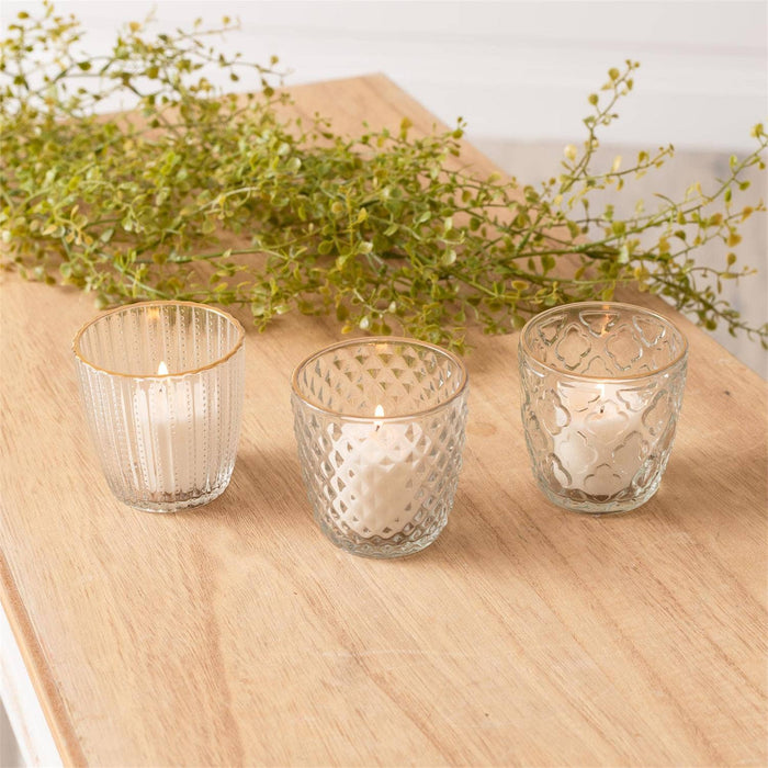 Gilded Glass Votive Holder