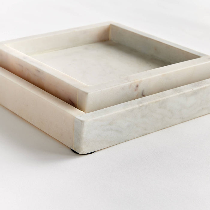 Amani Square Marble Trays Small