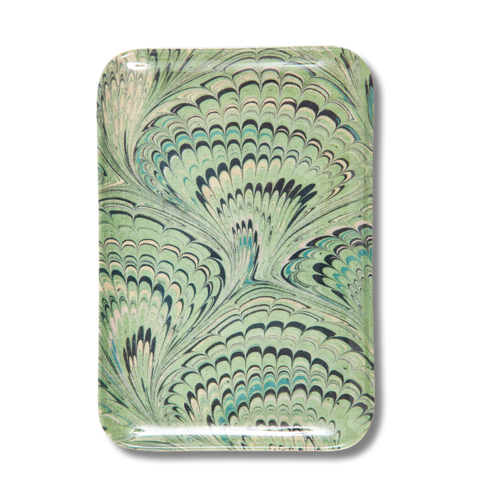 Melamine Serving Trays - Marble - Set of 3