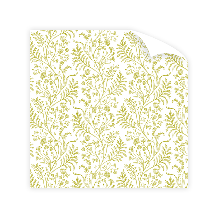 Fern Chartreuse Wrapping Paper Roll