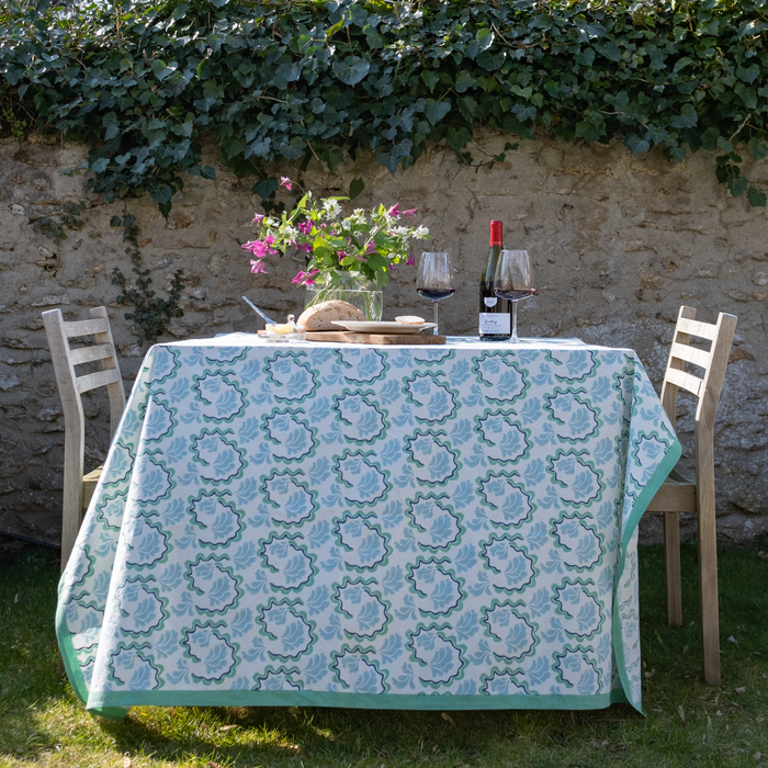 Lucie Tablecloth, Turquoise: Small