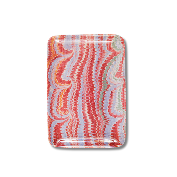 Melamine Serving Trays - Marble - Set of 3