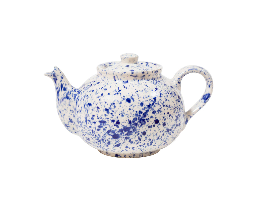 Blue Splatter Large Teapot
