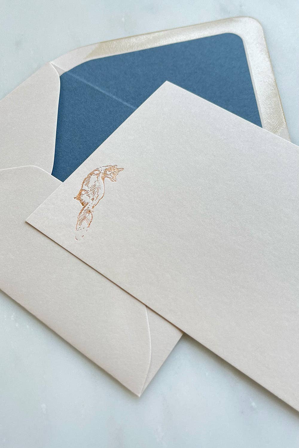 Fox Foil Cards - Set of 8: French Blue
