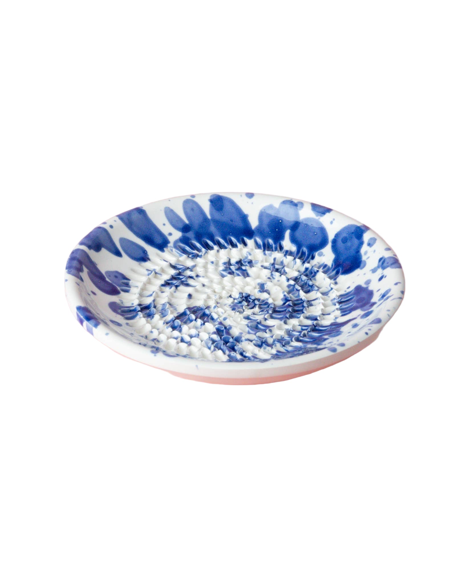 Blue Splatter Small Garlic Grater