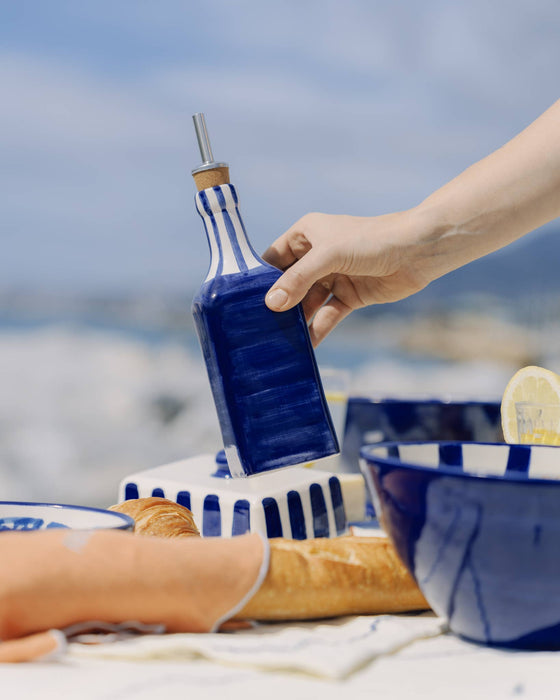 Blue & White Ceramic Oil Dispenser