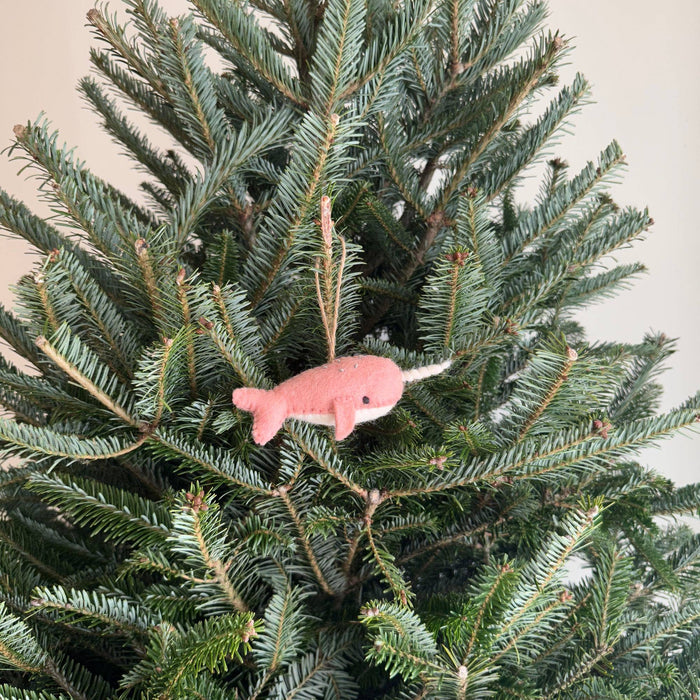 Felt Narwhal Ornament