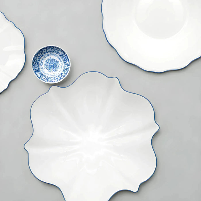 Royal Blue Rim - Serving Bowl