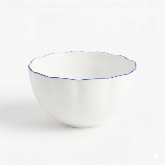 Royal Blue Rim Fruit/ Nut/ Rice Bowl