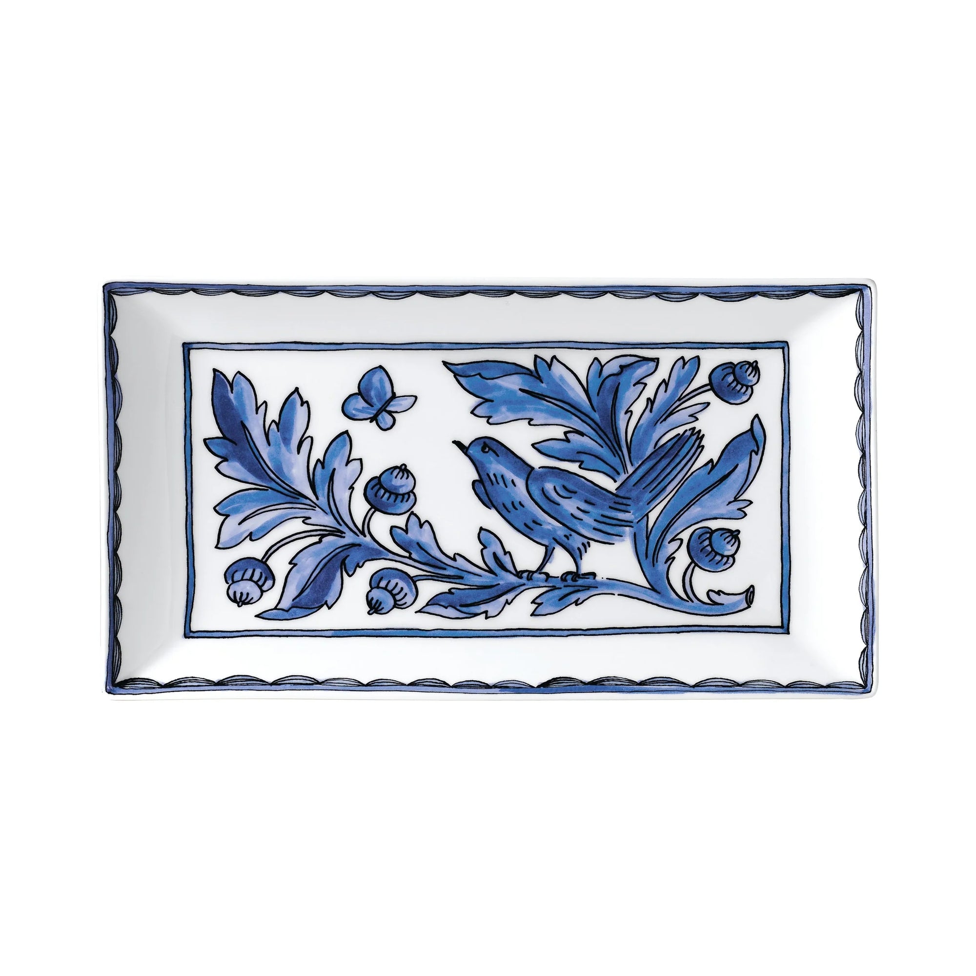 Bluebird Serving platter on white background 