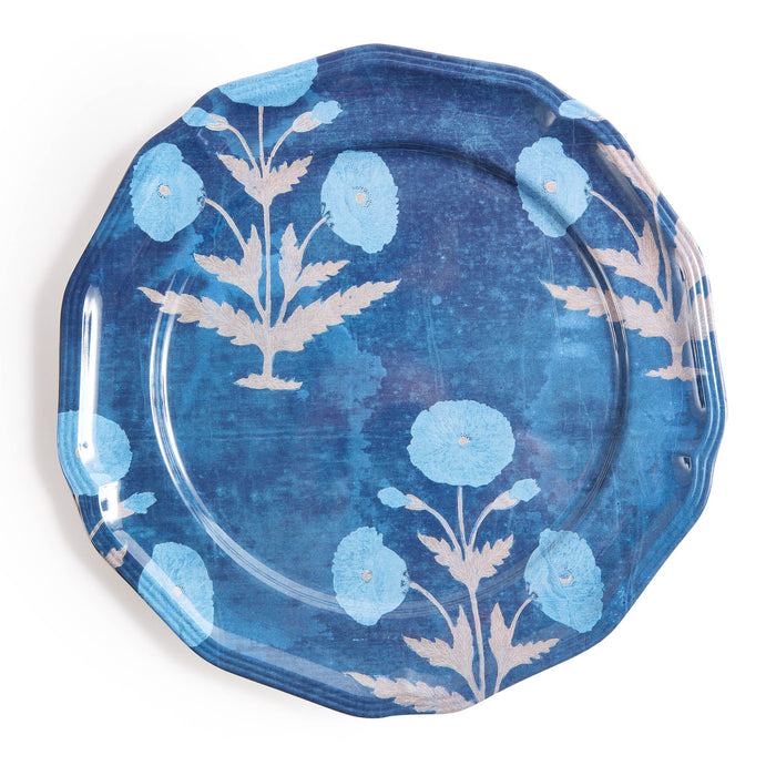 Poppy Blue Side Plates - Set of 4