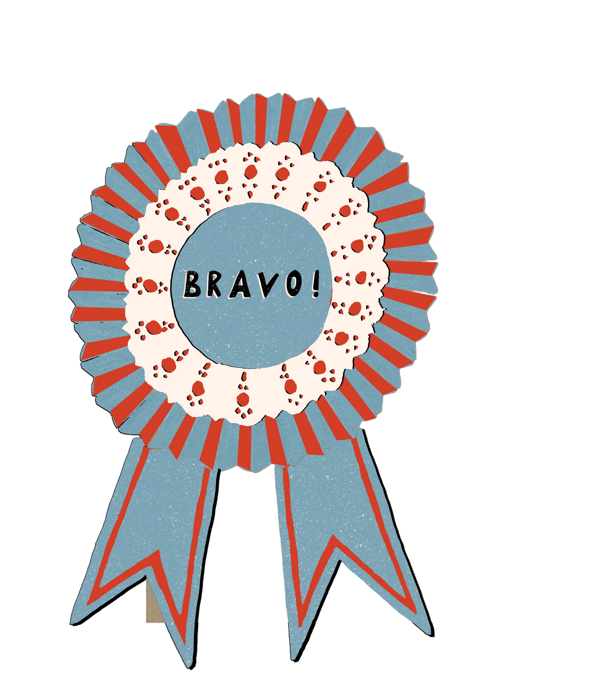 Bravo Medallion - Die Cut Card