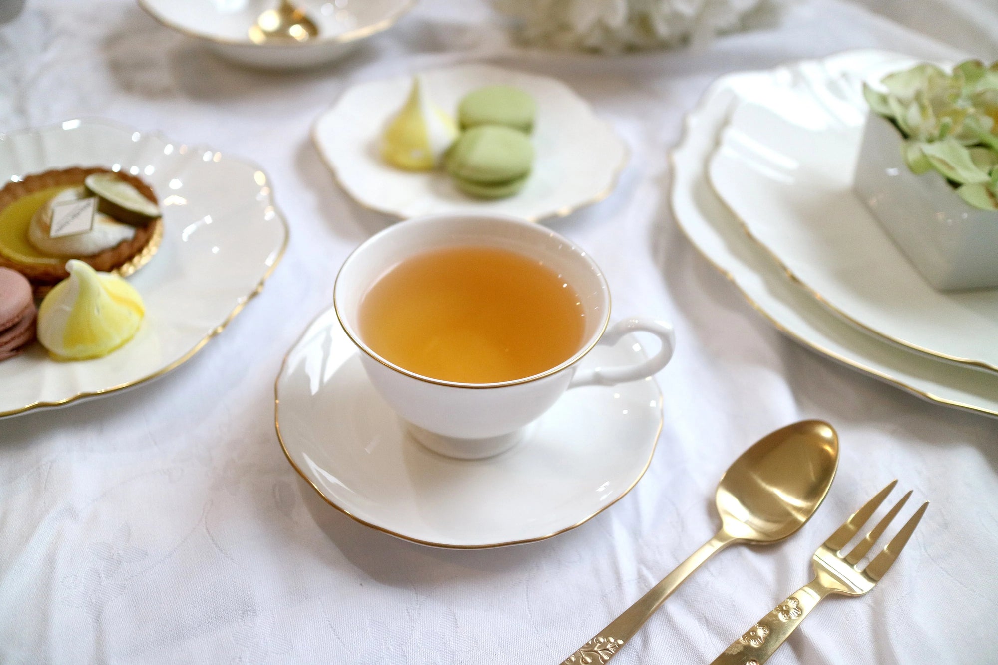 Brushed Gold - Cup and Saucer