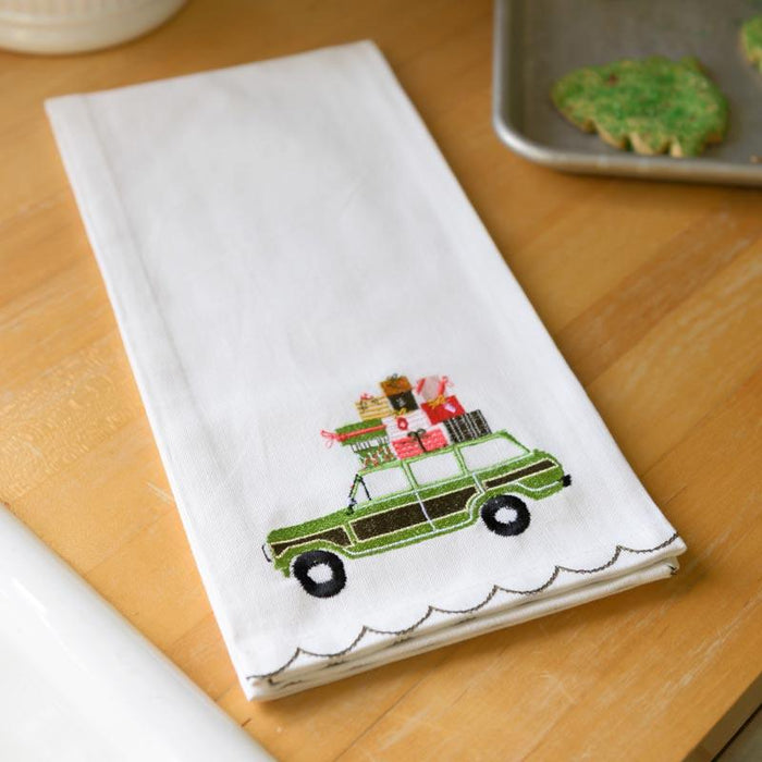 Green Wagon Tea Towel - Set of 2