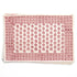 Placemats with soft rose tones on white background
