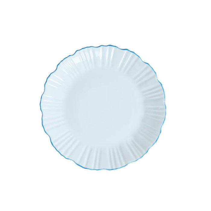 Ruffle Edge 9" Everything Plate Blue