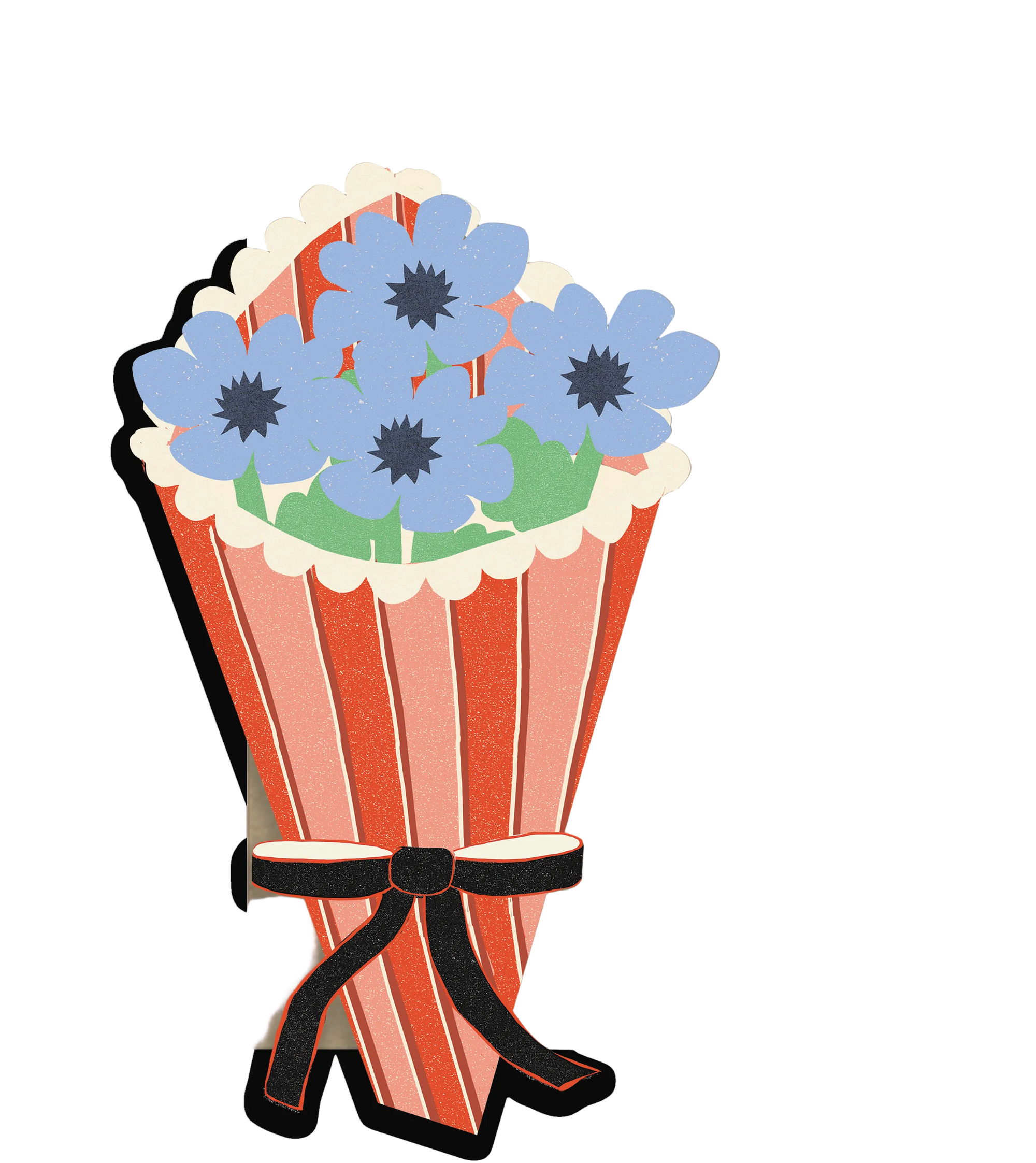 Flower Bouquet - Die Cut Card