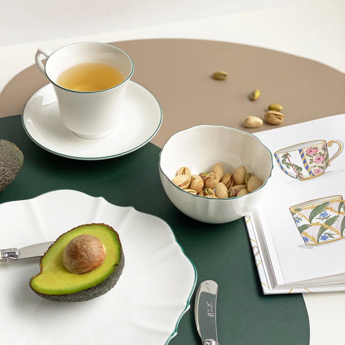 Forest Green Rim Fruit/ Nut/ Rice Bowl
